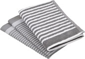 ROSS Geschirrtuch »Exclusiv«, (Set, 3 tlg.), 1x Küchen-Frottiertuch 50x50 cm Streifen und 2x Geschirrtücher 50x70 cm