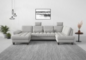 sit&more Wohnlandschaft, wahlweise mit Bettfunktion, Bettkasten, Sitztiefenverstellung
