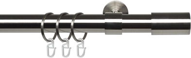 LIEDECO, Gardinenstange, »Zylinder edelstahl-optik«, Liedeco, Fixmaß