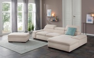 Home affaire Ecksofa »Alberto«, inklusive Kopfteilverstellung, mit Recamierenabschluss