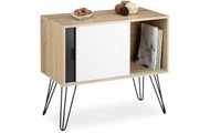 relaxdays, relaxdays Sideboard »Retro, 2 Schiebetüren«