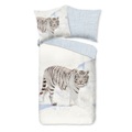 TRAUMSCHLAF, TRAUMSCHLAF Bettwäsche »Tiger«, (2 tlg.), flausch weich und hautsympathisch
