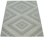 PACO HOME, Paco Home Teppich »Eupen 471«, rechteckig, 22 mm Höhe, Hoch-Tief-Struktur, Rauten Muster, In- und Outdoor geeignet, ideal im Wohnzimmer & Schlafzimmer