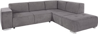 INOSIGN Ecksofa »Sapporo«, wahlweise Bettfunktion oder Sitztiefenverstellung, Federkern