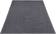 Paco Home Teppich »Rimini 413«, rechteckig, Flachgewebe, Uni Farben, Hoch-Tief Effekt, In- und Outdoor geeignet