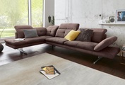 exxpo - sofa fashion Ecksofa, inkl. Kopf- bzw. Rückenverstellung und Armteilverstellung