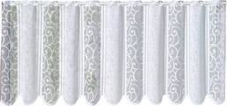 Weckbrodt Scheibengardine »Prag«, (1 St.), Bistro, halbtransparent, Jacquard, strukturiert, gebogt, nach Mass