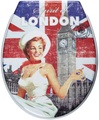 ADOB WC-Sitz »Spirit of London«, Absenkautomatik, zur Reinigung abnehmbar