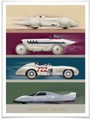 Wall-Art Poster »Vintage Auto Retro Rennwagen«, Autos, (1 St.)