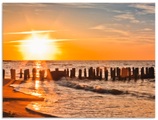 Artland Küchenrückwand »Schöner Sonnenuntergang am Strand«