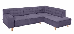 TOM TAILOR Ecksofa »NORDIC CHIC«, mit Ottomane, wahlweise mit Sitzvorzug, Füsse Buche natur