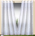 Weckbrodt Vorhang »Daisy«, (1 St.), Ösenschal, Ösen, Voile, halbtransparent, bestickt, Floral, geblümt