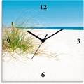 Artland Wanduhr »Schöne Sanddüne mit Gräsern und Zaun«