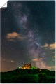 Artland, Artland Wandbild »Milchstrasse über der Burg Hohenzollern«, Bilder vom Sternenhimmel, (1 St.), gedruckt