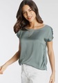 Laura Scott Shirtbluse, aus Satin und Jersey - NEUE KOLLEKTION