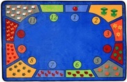Kinderteppich, »BILDER & ZAHLEN«, Primaflor-Ideen in Textil, rechteckig, Höhe 5 mm