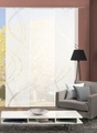 HOME WOHNIDEEN Schiebegardine »TIBERIO/UNI 3er SET«, Dekostoff, mit transparentem Scherli