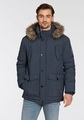 TOM TAILOR Polo Team Parka, mit abnehmbarem Fellimitat an der Kapuze