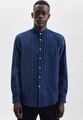 Casual Hemd Regular Fit Langarm Streifen Herren Blau XL