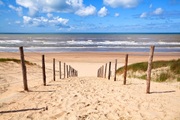 Papermoon Fototapete »Weg zum Sandstrand«, Vliestapete, hochwertiger Digitaldruck