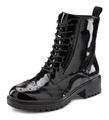 LASCANA Stiefelette, Boots aus Leder zum Schnüren und Reissverschluss