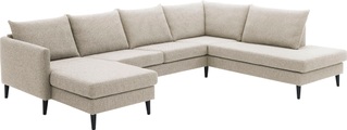 ATLANTIC home collection Wohnlandschaft »Rekvik«, mit Wellenunterfederung, mit Massivholzfüssen