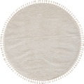 Myflair Möbel & Accessoires Hochflor-Teppich »Moroccan Pureness«, rund, moderner Teppich, Uni-Farben, flauschig weich durch Hochflor