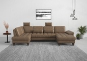 sit&more Wohnlandschaft, wahlweise mit Bettfunktion, Bettkasten, Sitztiefenverstellung