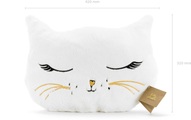 partydeco Kopfkissen »Kissen Cat 42 x 32 cm, Cr«, (1 St.)
