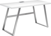 MCA furniture Schreibtisch »Andria«, Weiss matt lackiert mit Kabeldurchlass, Breite 140 cm