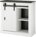 HOME AFFAIRE, Home affaire Regal »SHERWOOD«, modernes Holz Dekor, mit Scheunentorbeschlag aus Metall, Breite 93 cm