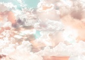 KOMAR Fototapete »Mellow Clouds«, Grösse: 350 x 250 cm