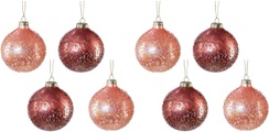 Creativ deco Weihnachtsbaumkugel, (Packung, 8 St.), mit Perl-Optik