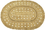 carpetfine Sisalteppich »Juteteppich Finn«, rechteckig, natürliches Pflanzenmaterial von Hand gewebt, Boho Style