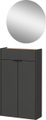Germania, GERMANIA Garderoben-Set »Ameca«, (Set, 2 St.), Mehrzweckschrank und Spiegel, geringe Tiefe, ideal für schmale Flure