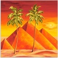 Artland Wandbild »Pyramiden mit Palmen«