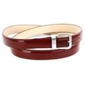 Anthoni Crown eleganter Lackledergürtel mit goldfarbener Schliesse