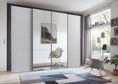Fresh To Go Schwebetürenschrank »Level«, mit Synchronöffnung