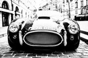 QUEENCE, queence Leinwandbild »Oldtimer«, Auto, (1 St.), Akustikbild mit sehr guten Schallabsorptions-Eigenschaften