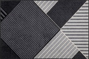 wash+dry by Kleen-Tex Teppich »Straight in Blocks«, rechteckig