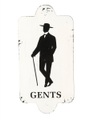 Ambiente Haus Metallschild »Metallbild - Gentlemen 28x14cm«, (1 St.)
