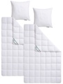 Kunstfaserbettdecken + Kopfkissen, »Wellness Line«, f.a.n. Frankenstolz, normal, Füllung: Polyester