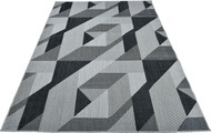 Home affaire Teppich »Borfin«, rechteckig, 7 mm Höhe, mit geometrischem Muster, schmutzabweisend, In-und Outdoor geeignet, ideale Teppiche für Wohnzimmer, Schlafzimmer, Esszimmer, Flur/Diele, Balkon, Terrasse, Küche