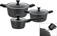GSW, GSW Topf-Set »Easy Click«, Aluminiumguss, (Set, 6 tlg.), Induktion