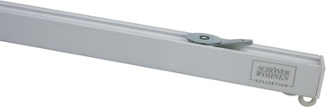 SCHÖNER WOHNEN LAMINAT Vorhangschiene »Aluminium-Vorhangschienen Set Emilia 1-Lauf«, 1 läufig-läufig