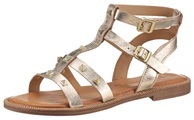 Tamaris Damen Hohe Sandalette Gold
