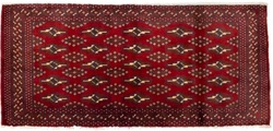morgenland Wollteppich »Turkaman Teppich handgeknüpft rot«, rechteckig, 8 mm Höhe