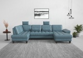 sit&more Wohnlandschaft, wahlweise mit Bettfunktion, Bettkasten, Sitztiefenverstellung