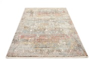 OCI DIE TEPPICHMARKE Teppich »BESTSELLER CAVA«, rechteckig, 8 mm Höhe, Glanz Viskose, mit Fransen, Hoch Tief Struktur, Vintage, Wohnzimmer