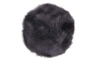 House Nordic - Lammfell-Kissen - Ø 35 cm - Dunkelgrau
